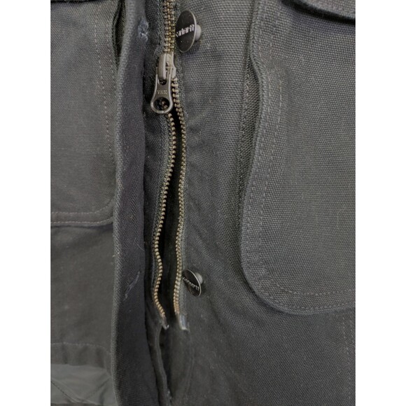 Carhartt Womens Loose Fit Weathered Washed Duck Coat Black Size Small NEW - Picture 7 of 14